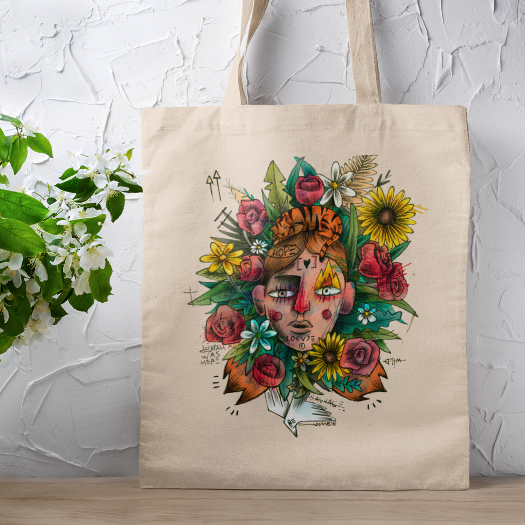 Wild & Free Cotton Tote Bag