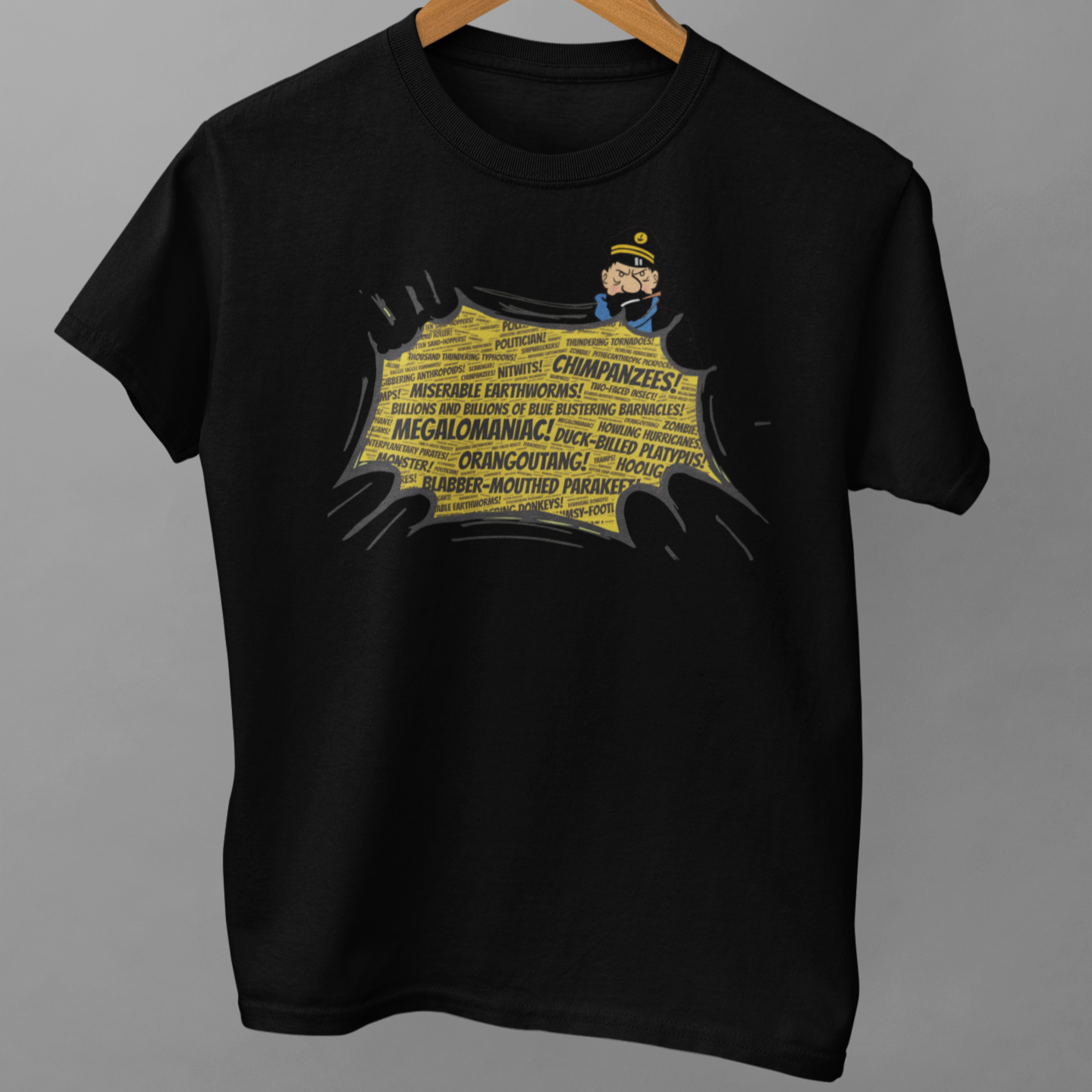 Captain Haddock Curses Unisex T-Shirt