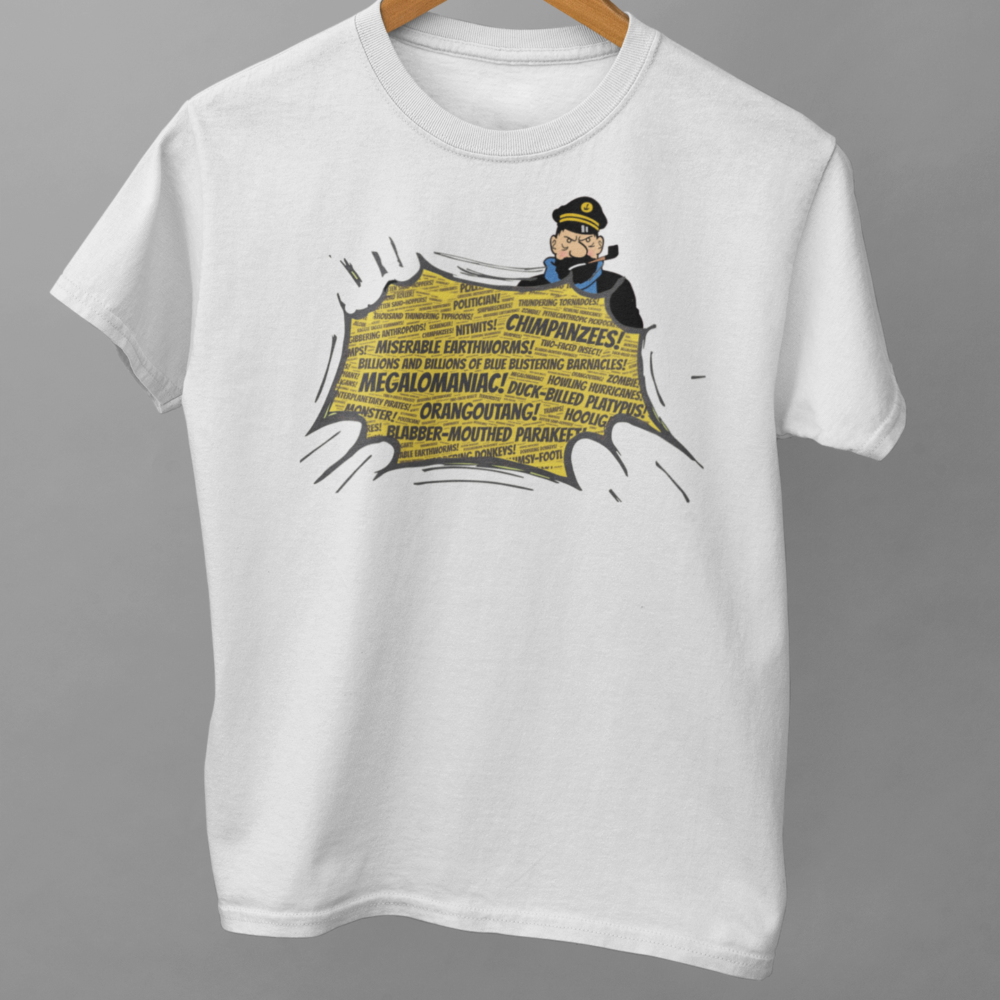 Captain Haddock Curses Unisex T-Shirt