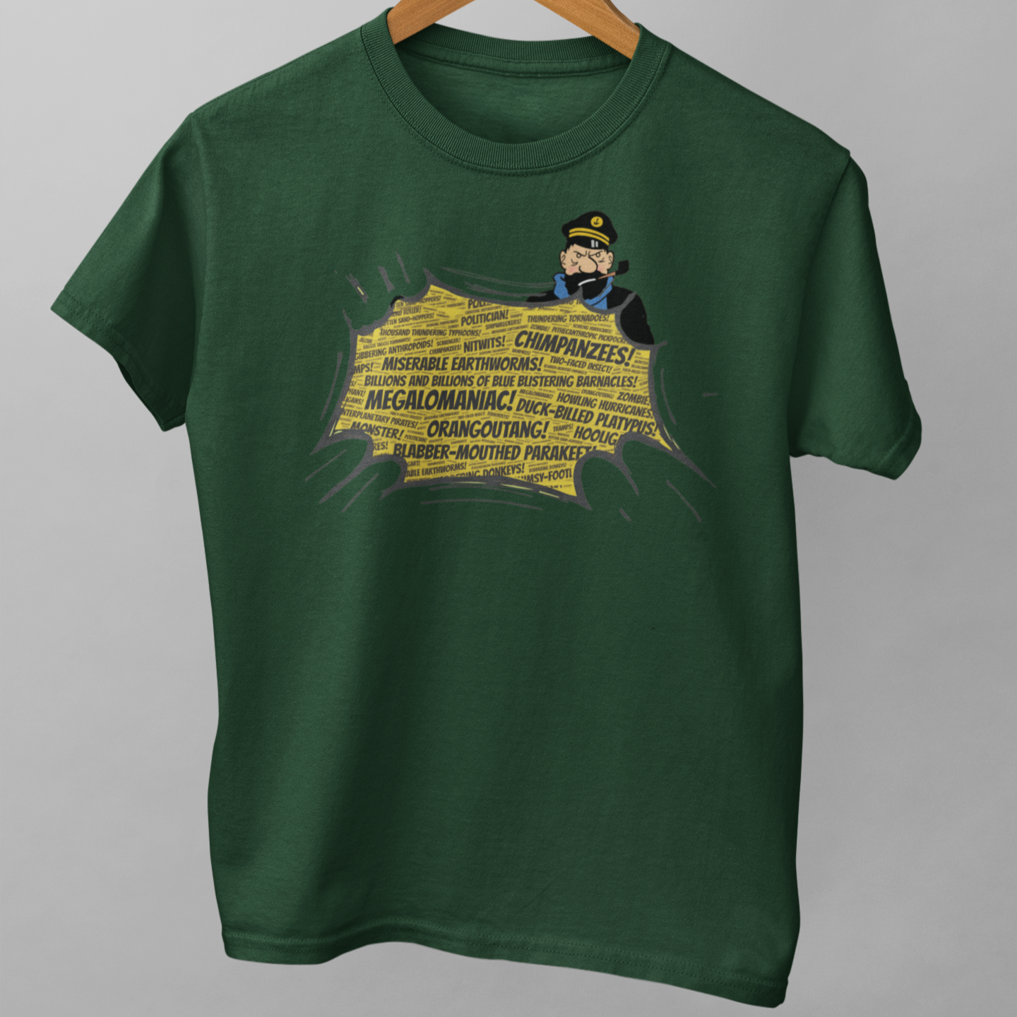 Captain Haddock Curses Unisex T-Shirt