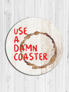Coffee Stain Round Coaster