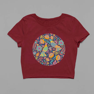 Birds and Blossoms Crop Top