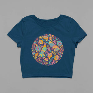 Birds and Blossoms Crop Top
