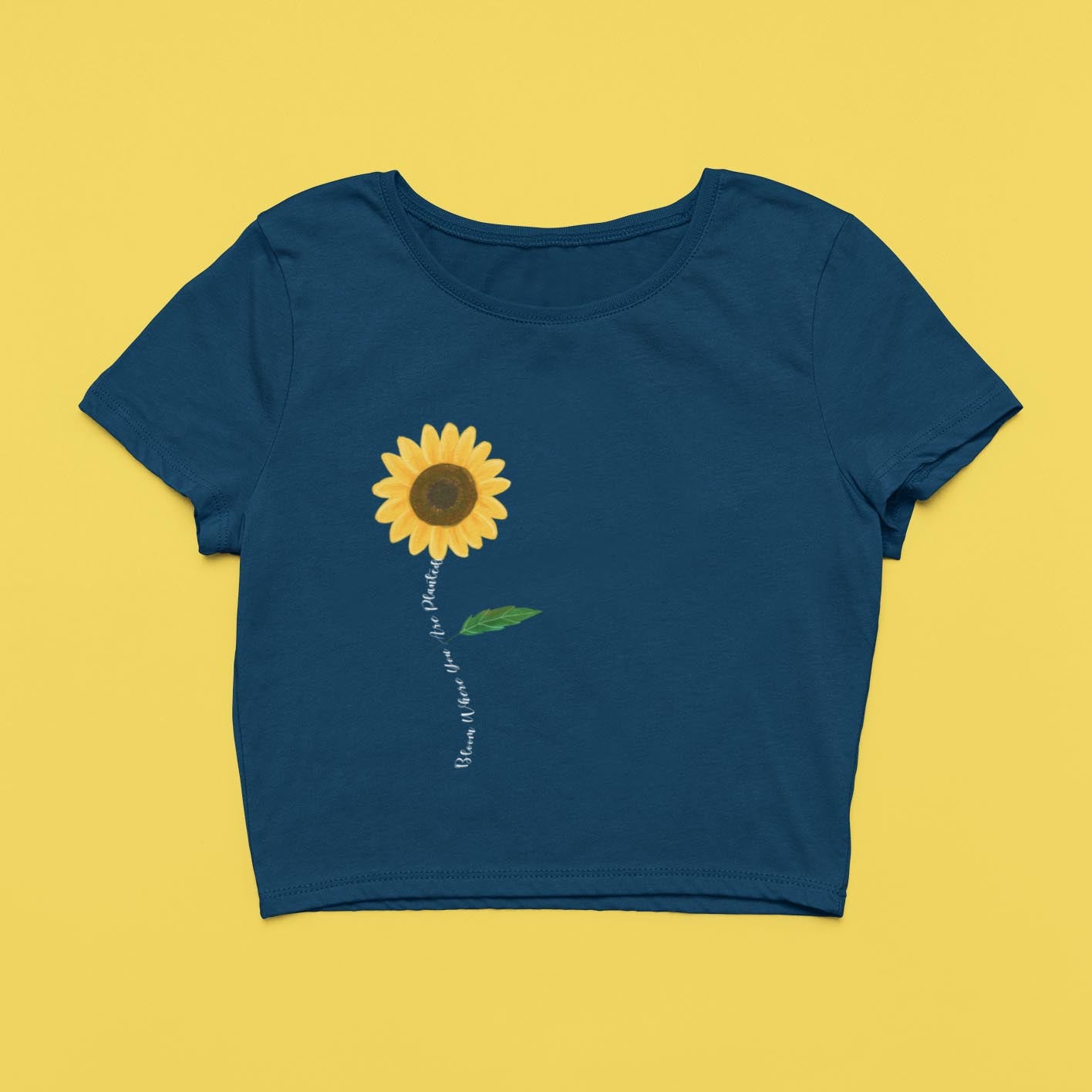 Bloom Where You Are Planted Crop Top