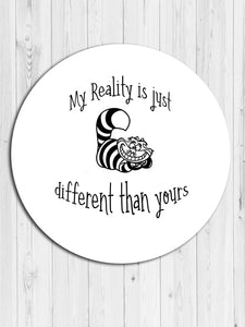 The Cheshire Cat Round Coaster
