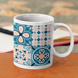 Floral Mosaic Coffee Mug