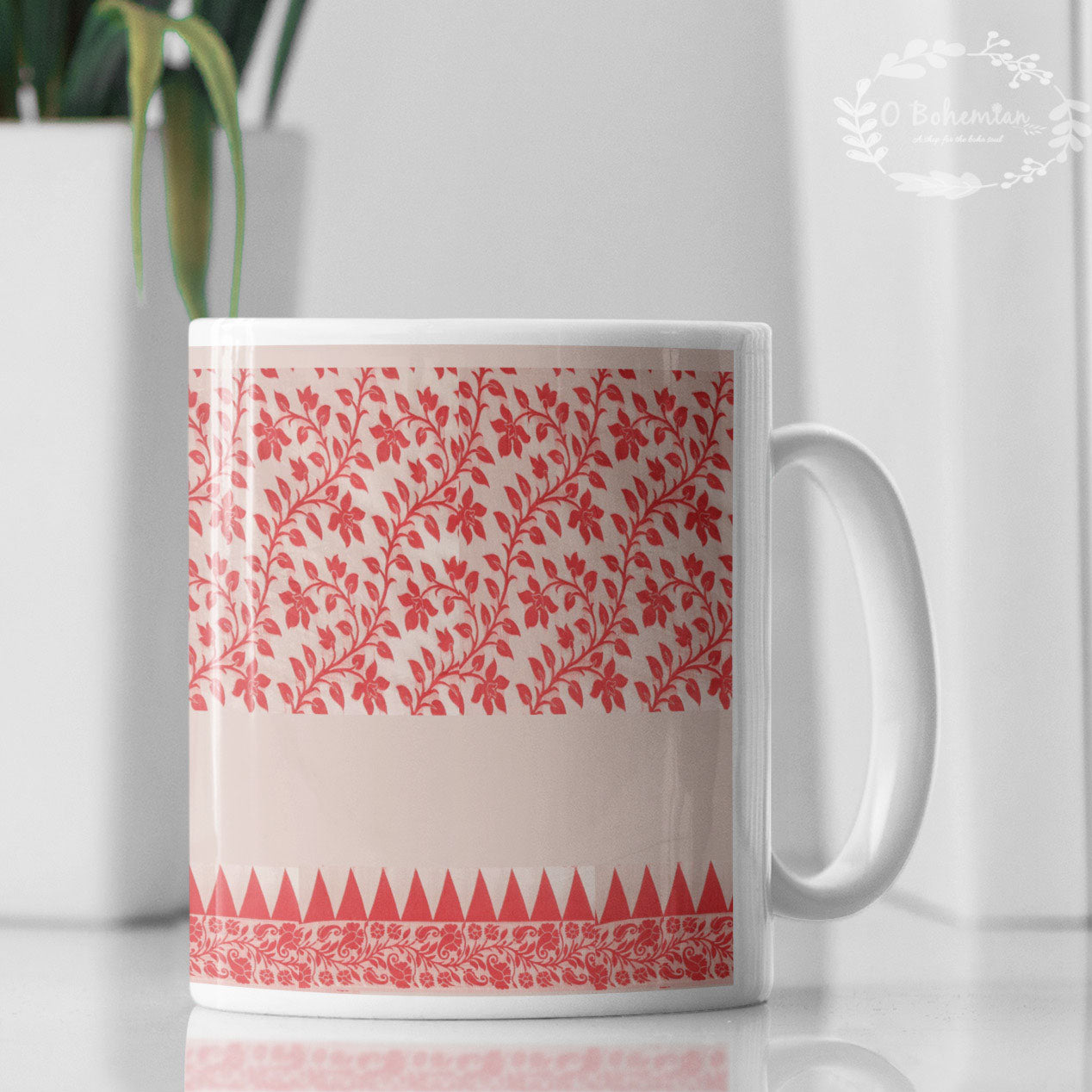 Dhakai Jamdani Print Coffee Mug