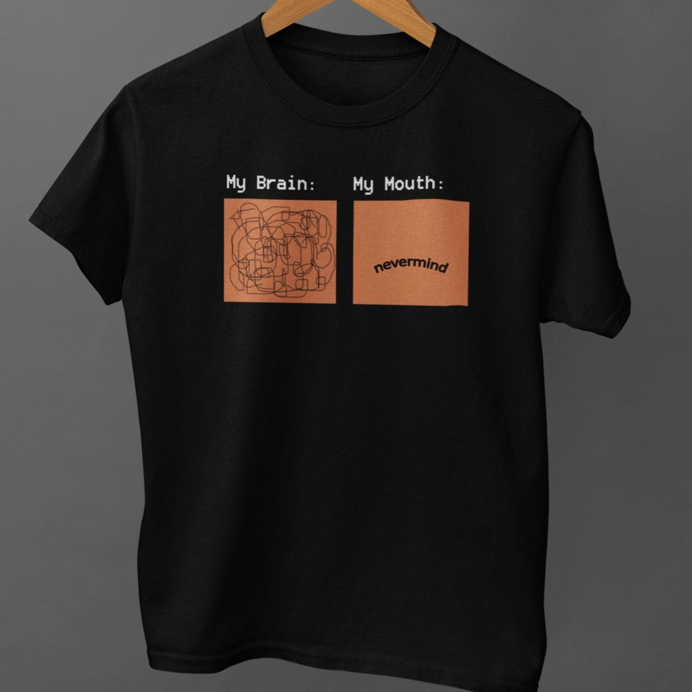 Brain Vs Mouth Unisex T-Shirt