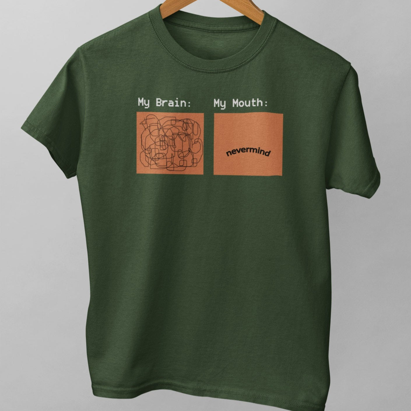 Brain Vs Mouth Unisex T-Shirt