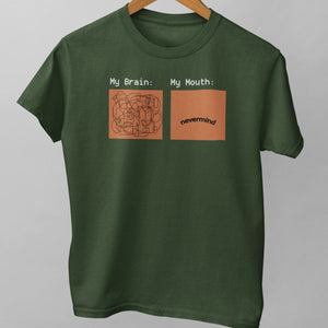 Brain Vs Mouth Unisex T-Shirt
