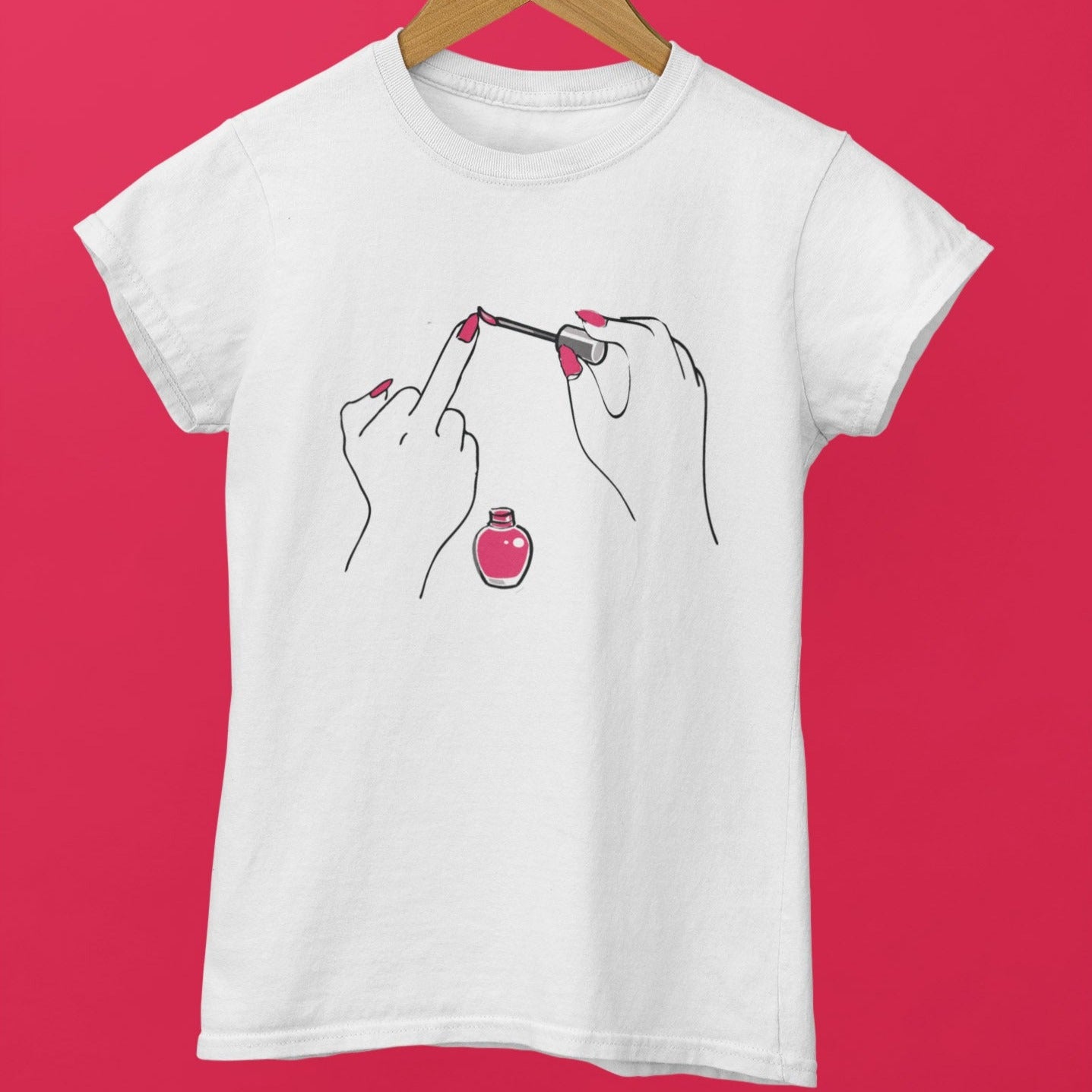 The Pink Nail Paint Women's T-shirt