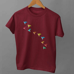 Origami Birds Unisex T-Shirt