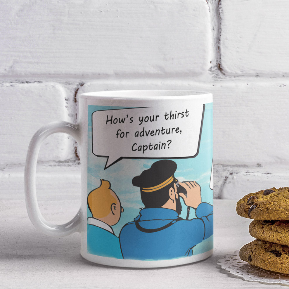Tintin And Captain Haddock Coffee Mug