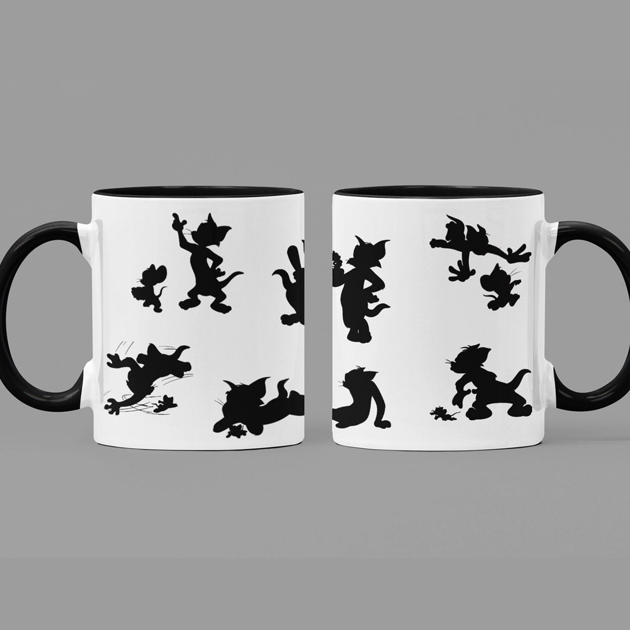 Tom And Jerry Silhouette Coffee Mug