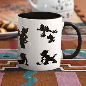 Tom And Jerry Silhouette Coffee Mug