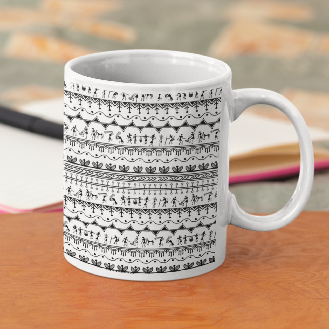 BnW Warli Coffee Mug