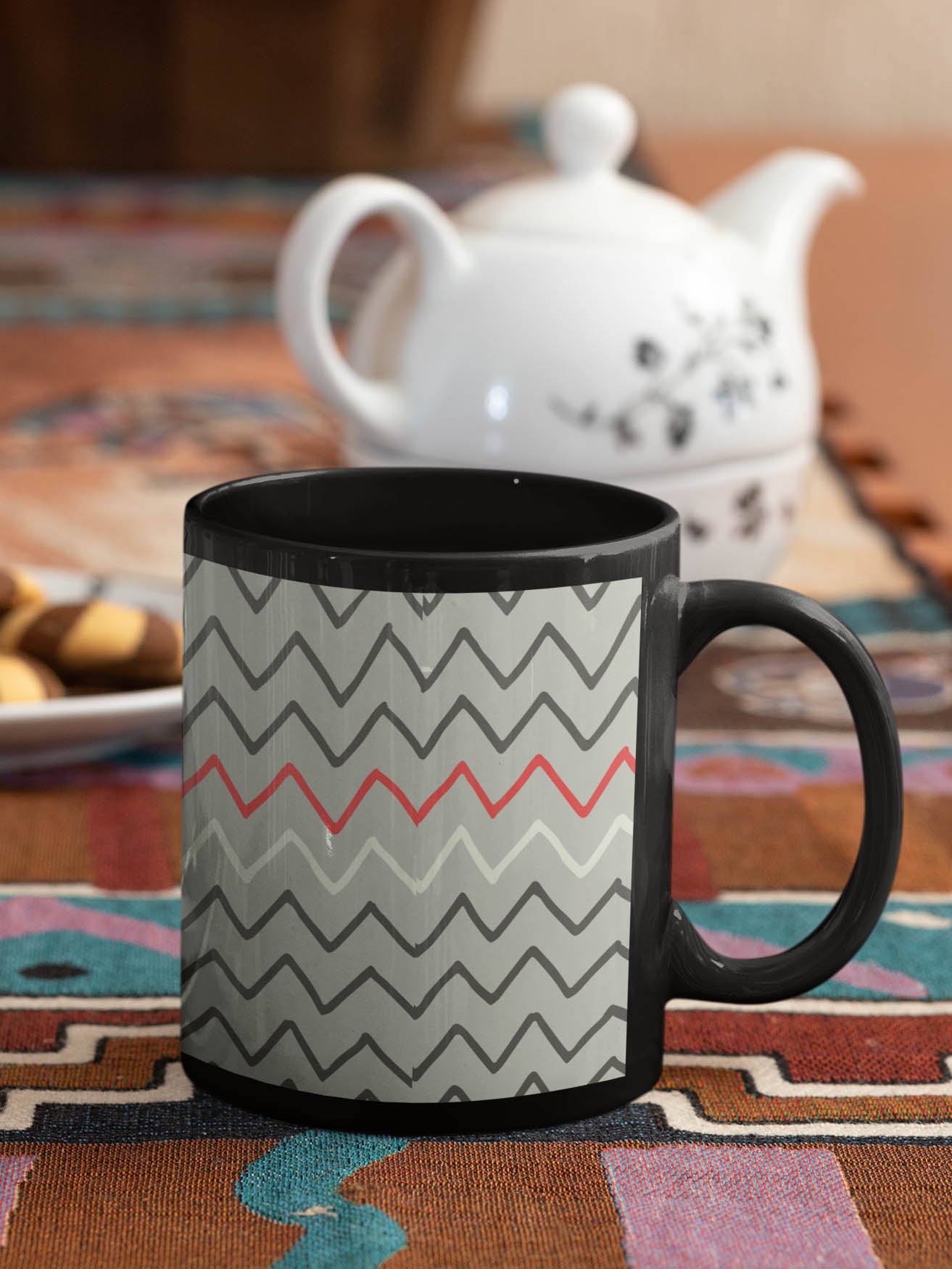 Zigzagoon Black Coffee Mug